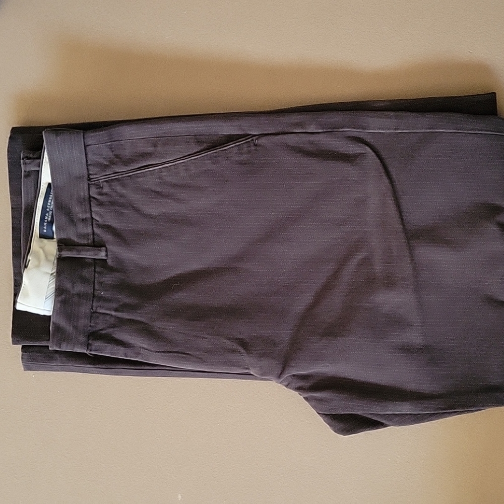 Mens Banana Republic brushed corduroy brown striped 32×30 chino